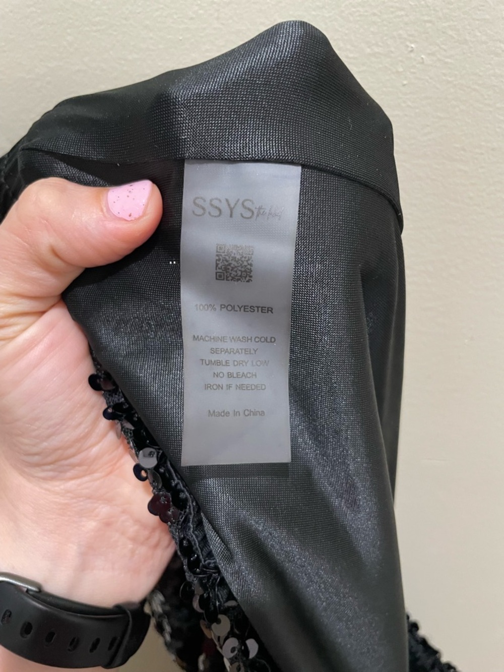 SSYS Mariah Sequin Jogger Pants Black Women Size Large Party Sparkle Lounge - Picture 5 of 7